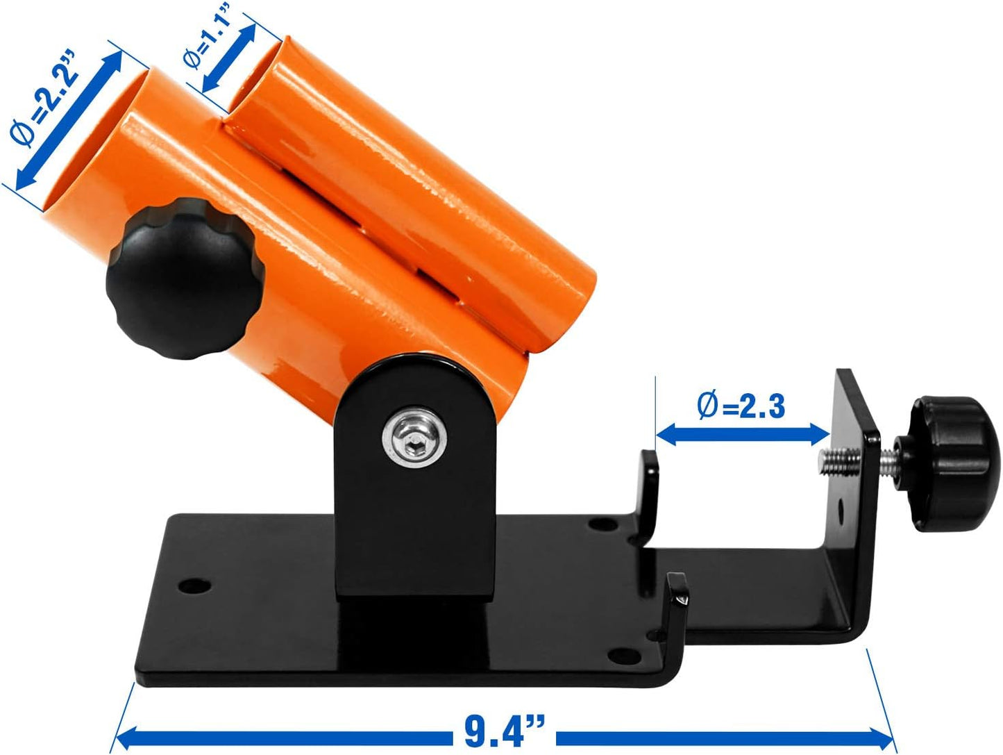 T-Bar Row Plattform 360° schwenkbar für Heimtraining, B. Orange