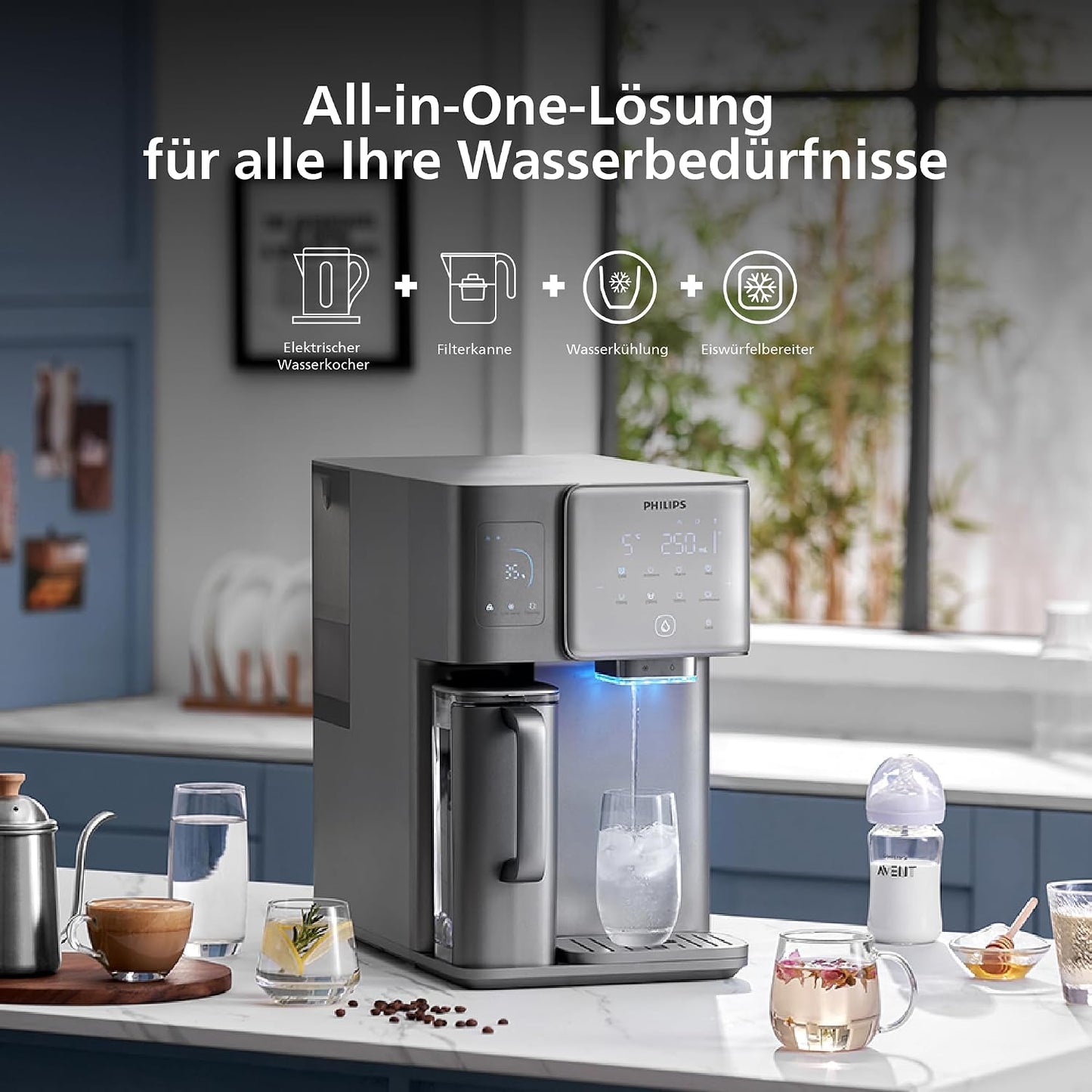 Water 9000 Water 9000 Umkehrosmose-Wasserspendermit Eiswürfelfunktion