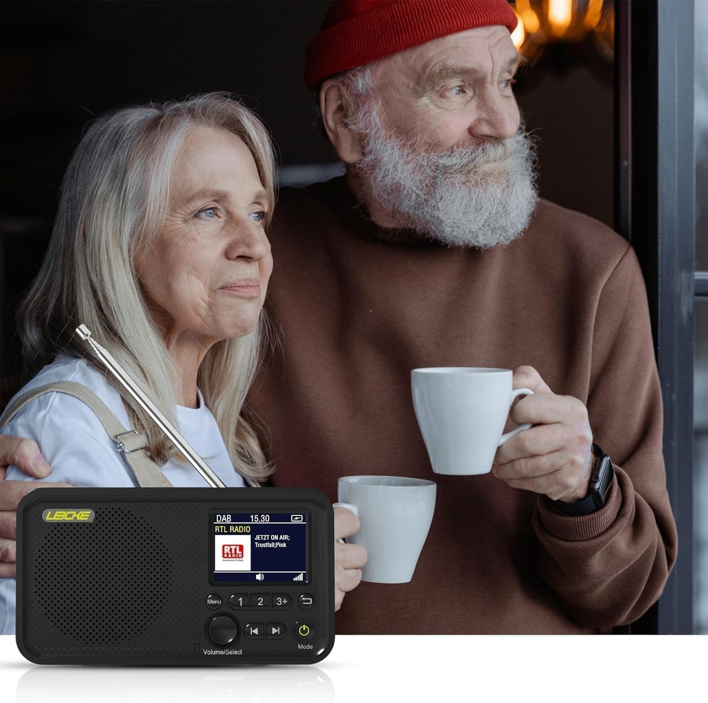 Tragbares DAB+ Radio mit Bluetooth 5.0, 4000mAh Akku