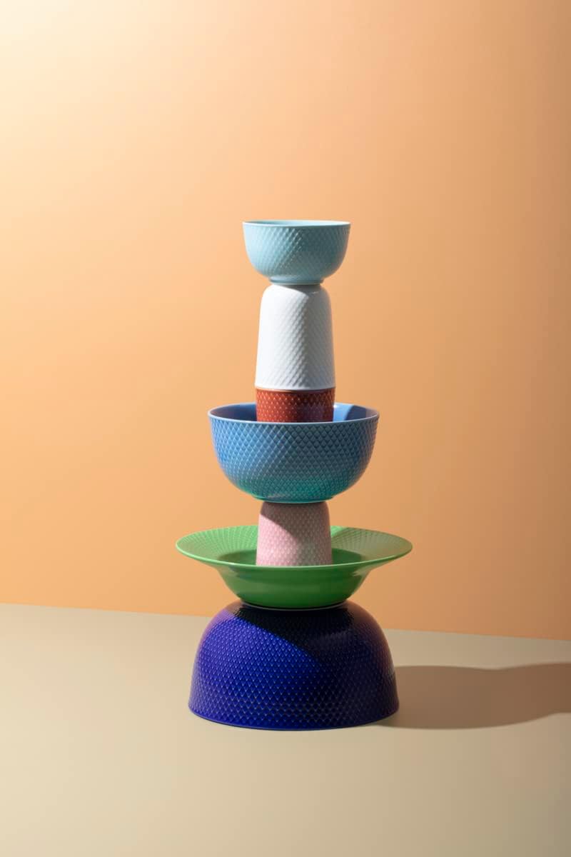 Tiefer Porzellanteller Rhombe Color Mix & Match, Grün