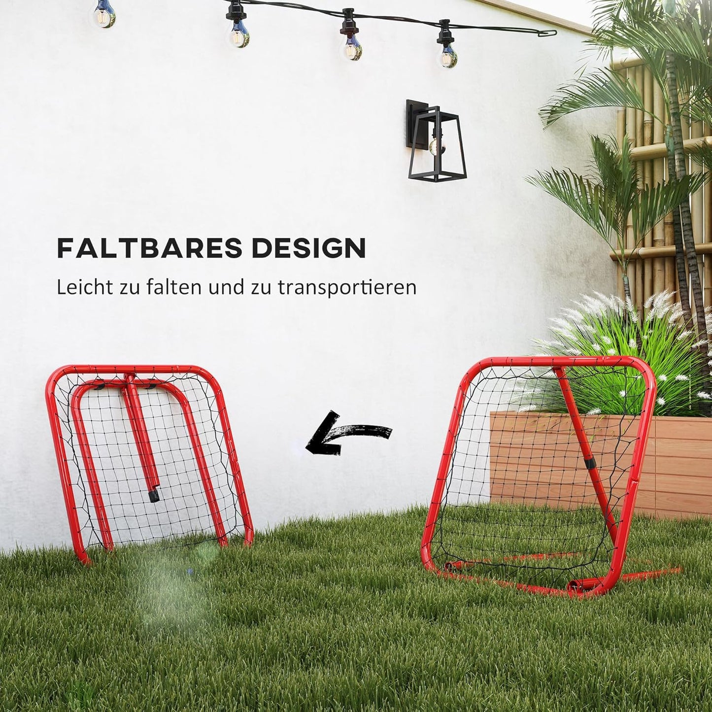 Fussball Rebounder, Rot