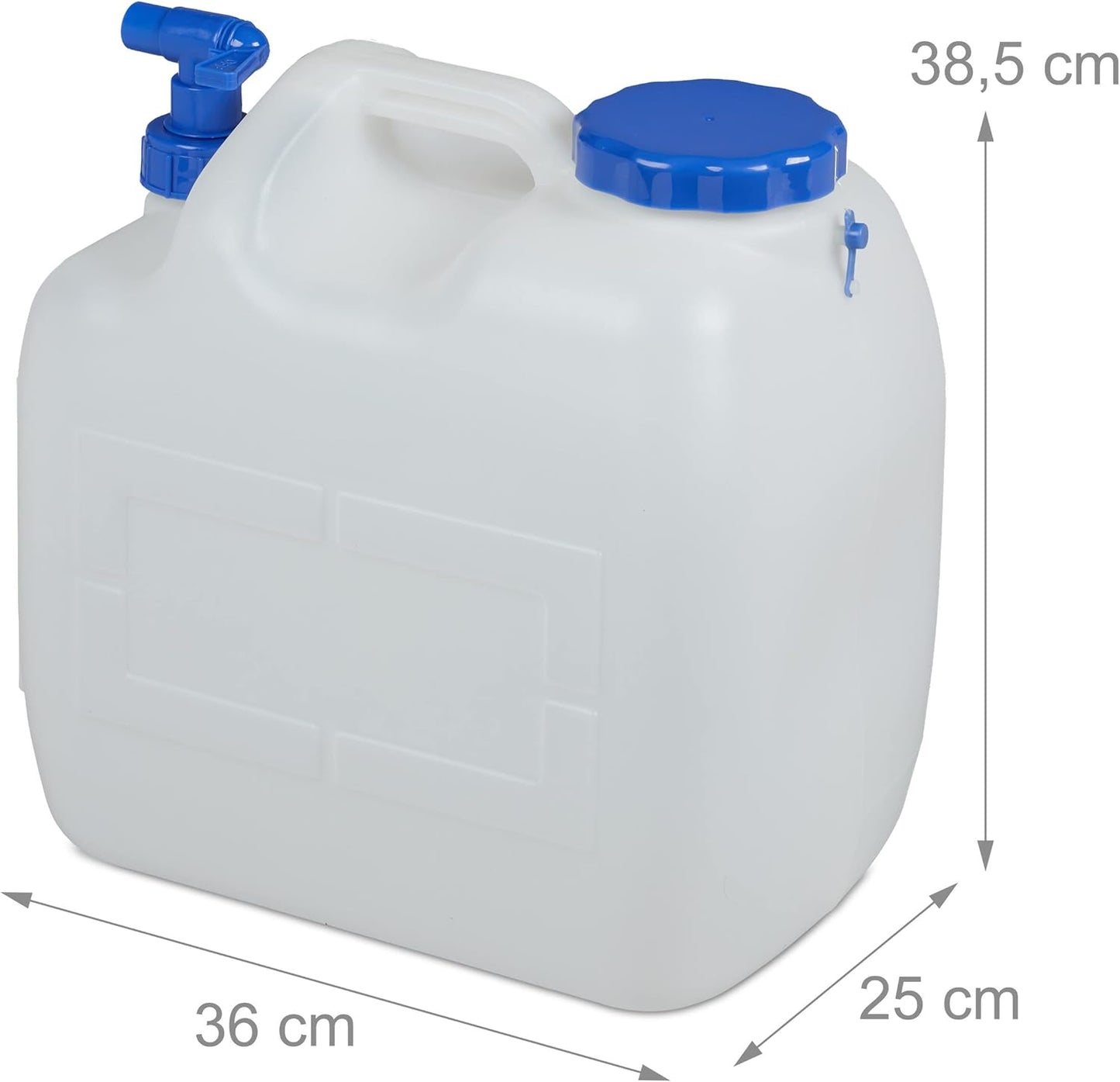 Wasserkanister mit Hahn, 23 Liter
