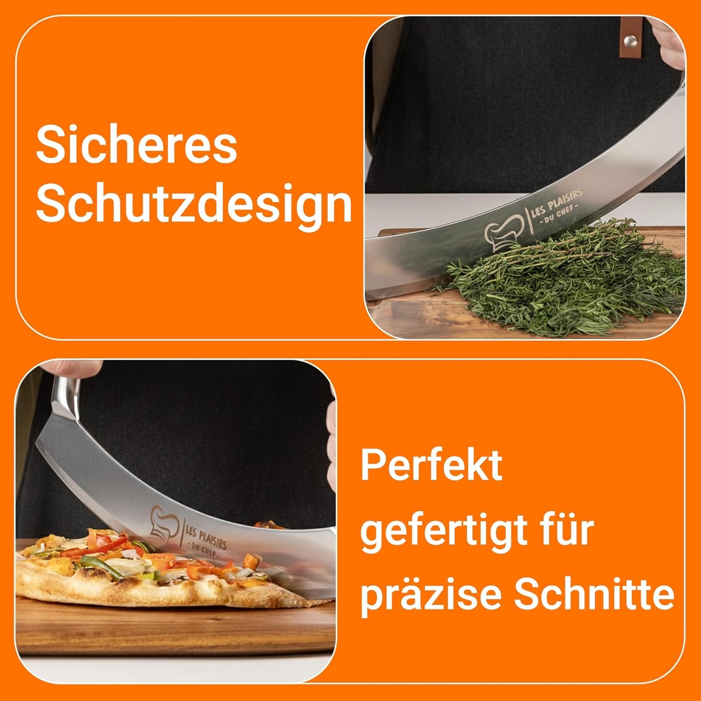 Pizzaschneider, Silber Large