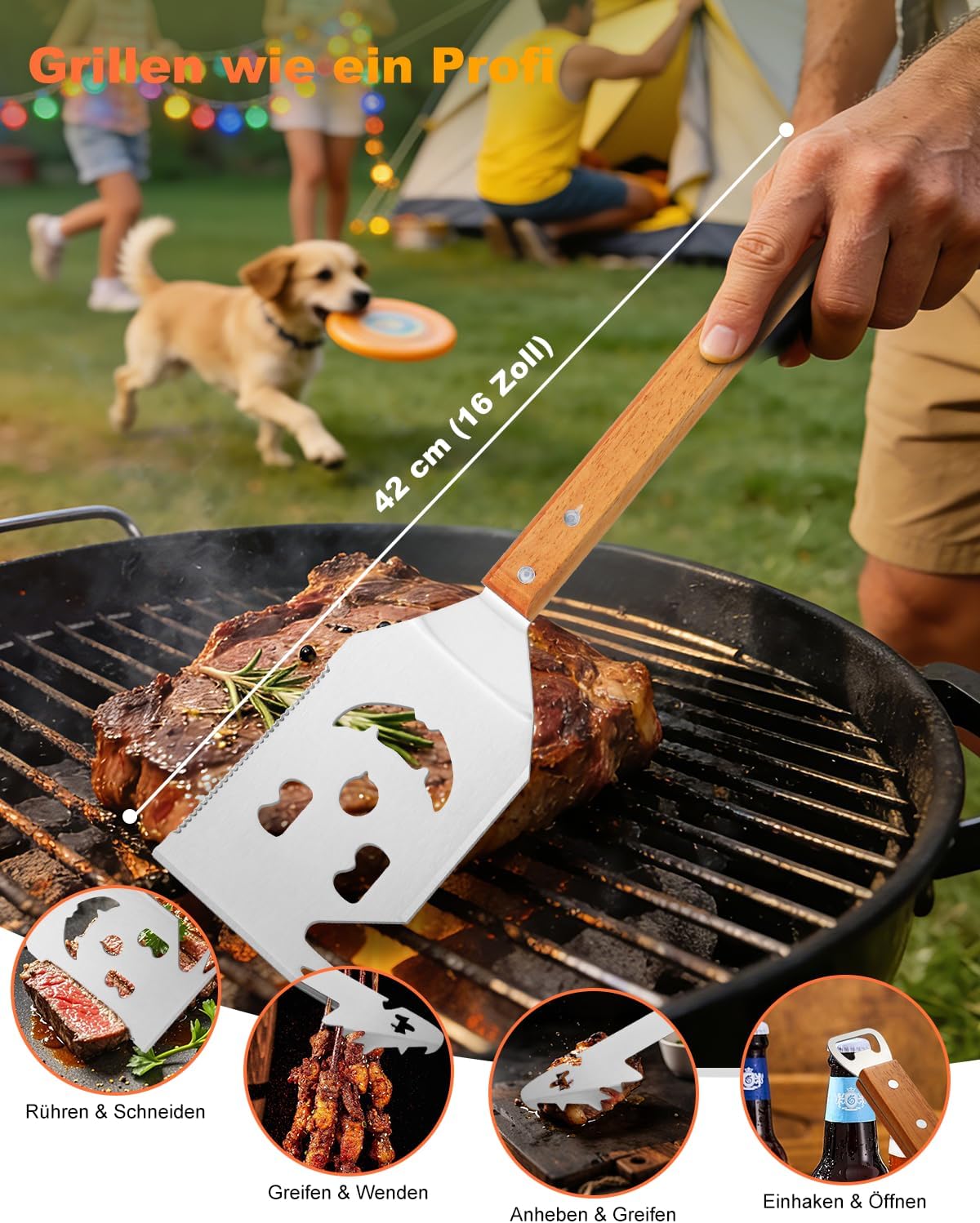 Grillbesteck Set