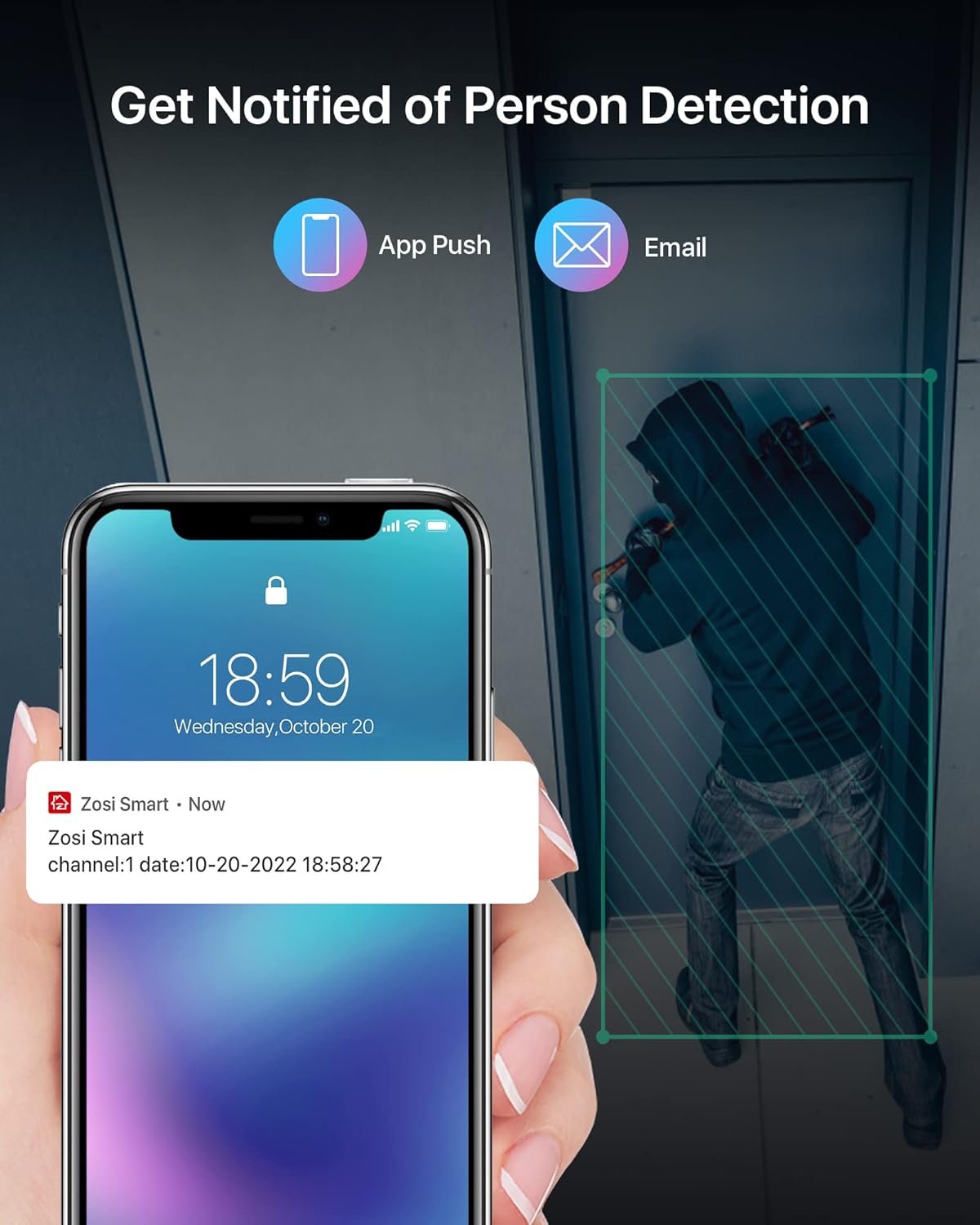 2K WLAN Überwachungskamera-Set mit NVR, 3MP Weiss