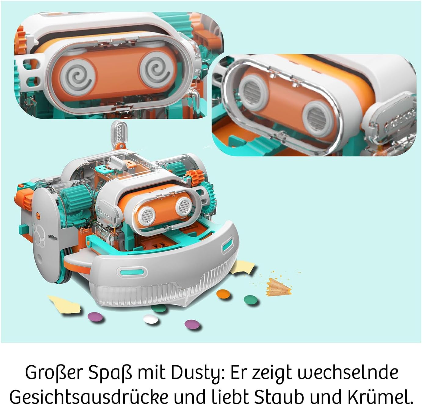 Robo-Staubsauger-Experimentierkasten Dusty