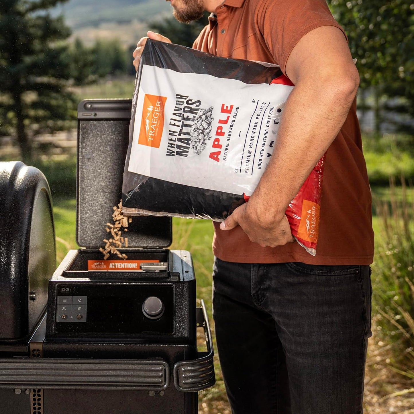 Holzpellets für Smoker und Pelletgrills, 8.2 kg, Apfel 8,2 kg