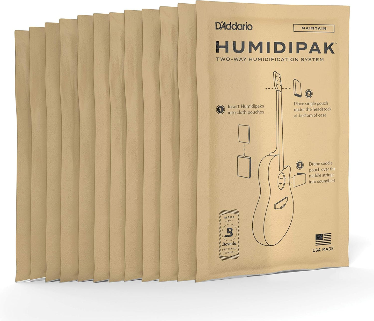 Gitarre Luftbefeuchter-Set (12 Ersatzpakete), 12- Packung, Ersatzpakete pflegen - 12er-Pack
