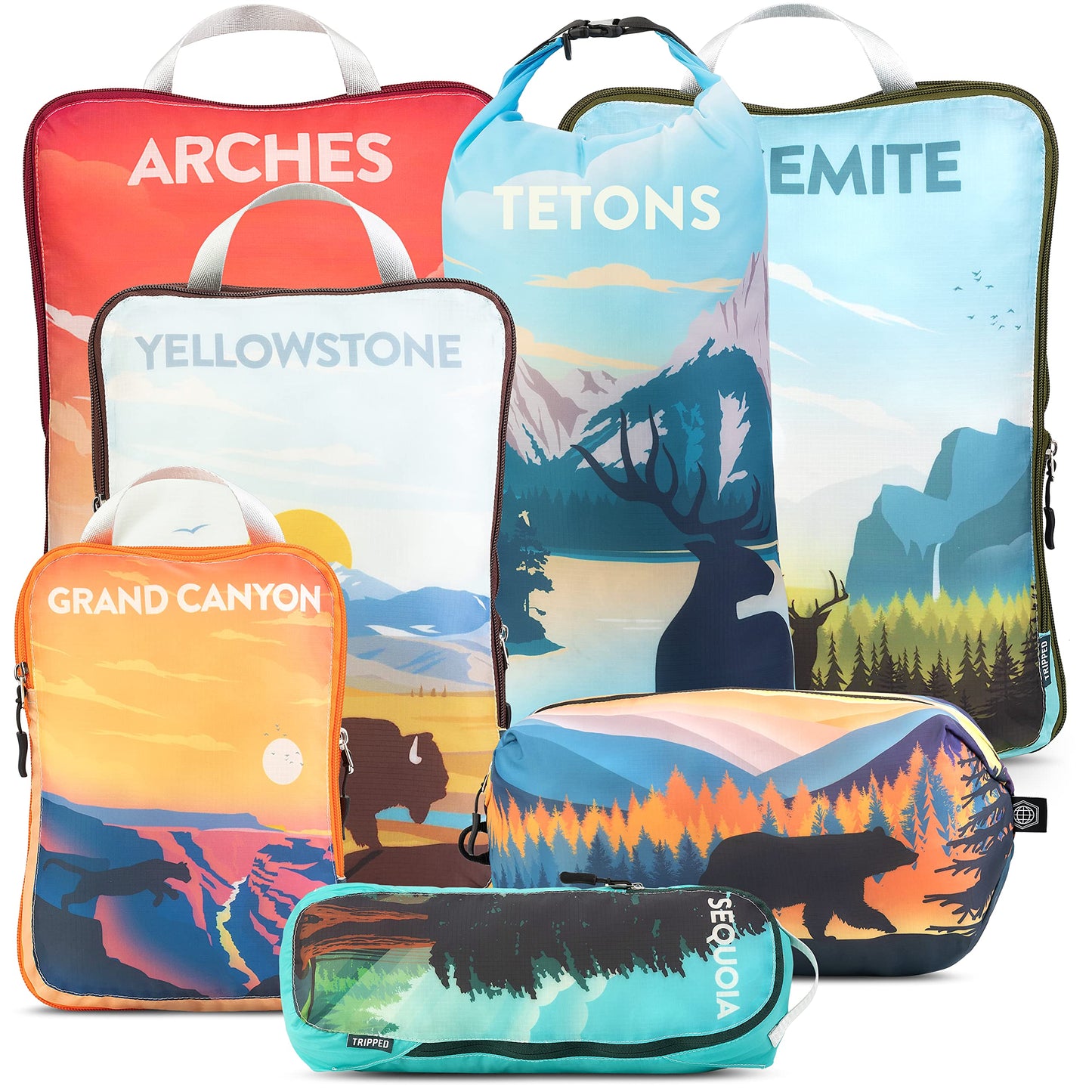 Gepäck-Organizer-Set, Nationalparks
