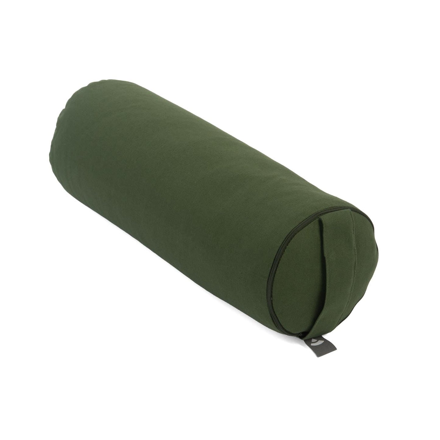 Mini Yogabolster mit Buchweizenfüllung und abnehmbarem Bezug, Waldgrün