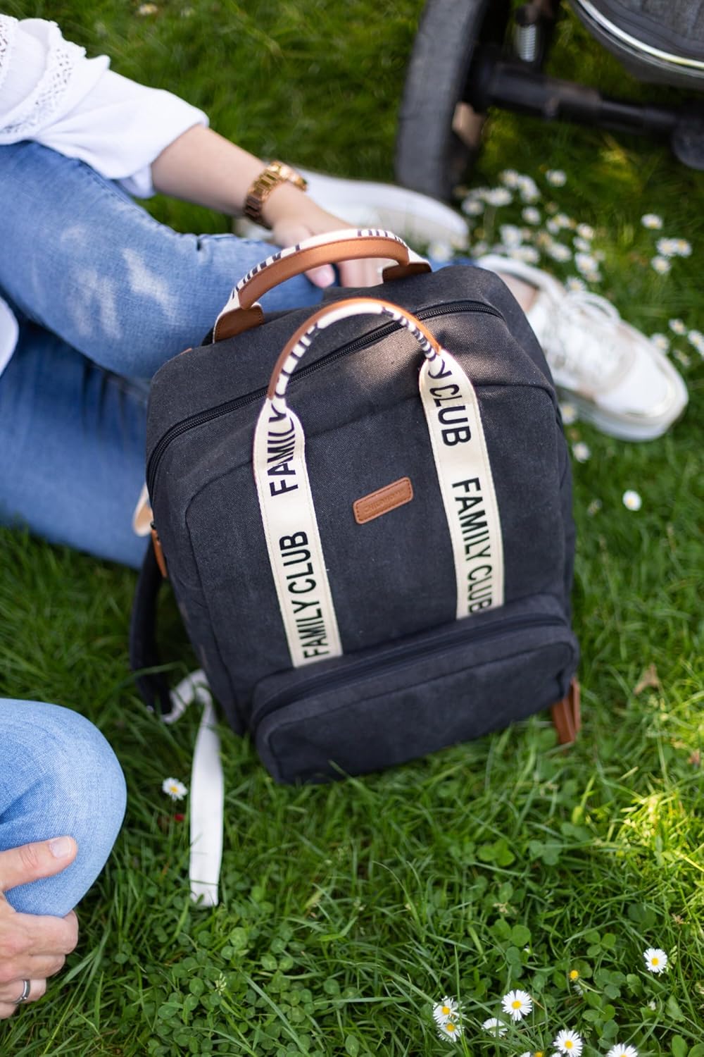 Wickelrucksack mit 11 Fächern und Isotherm-Taschen, Noir