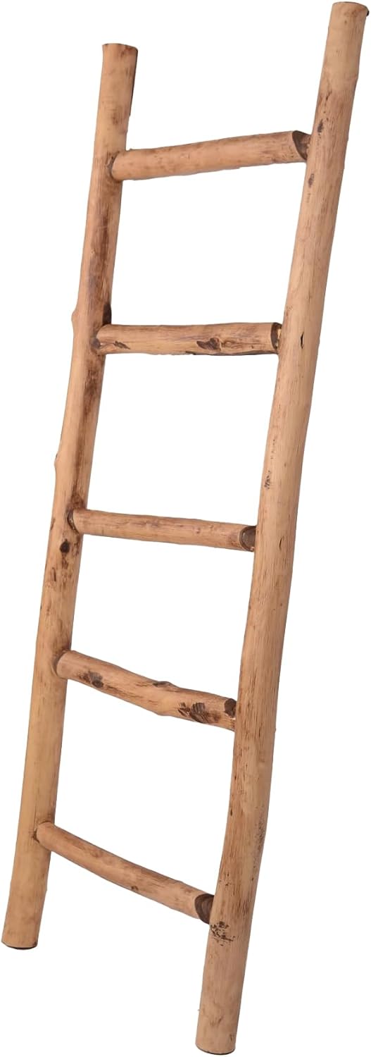 Dekoleiter Holzleiter (120 cm, 5 Stufen), Old Look 120 cm