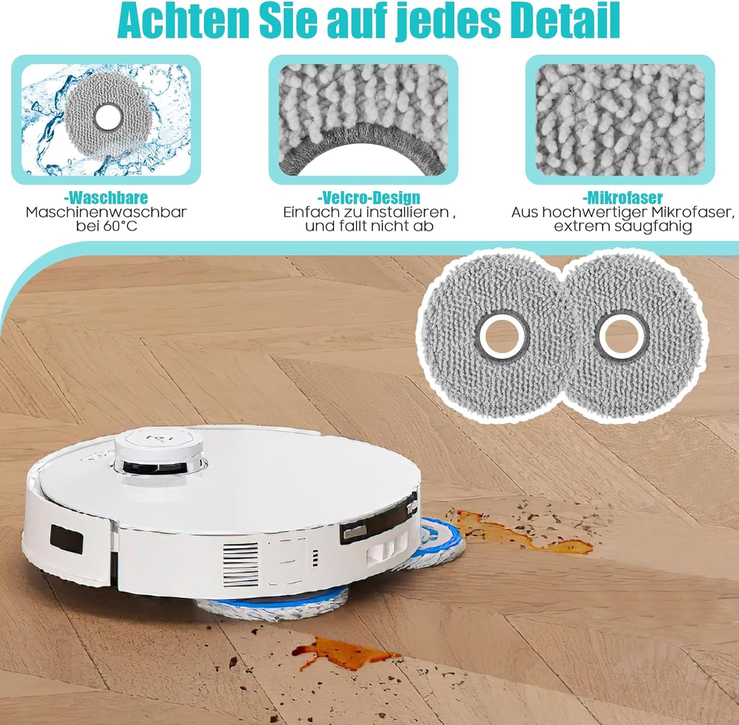 20-teiliges Zubehörset für Deebot T30 Saugroboter, Für Ecovacs Deebot T30 Omni / T30 Pro Omni / T30 Max