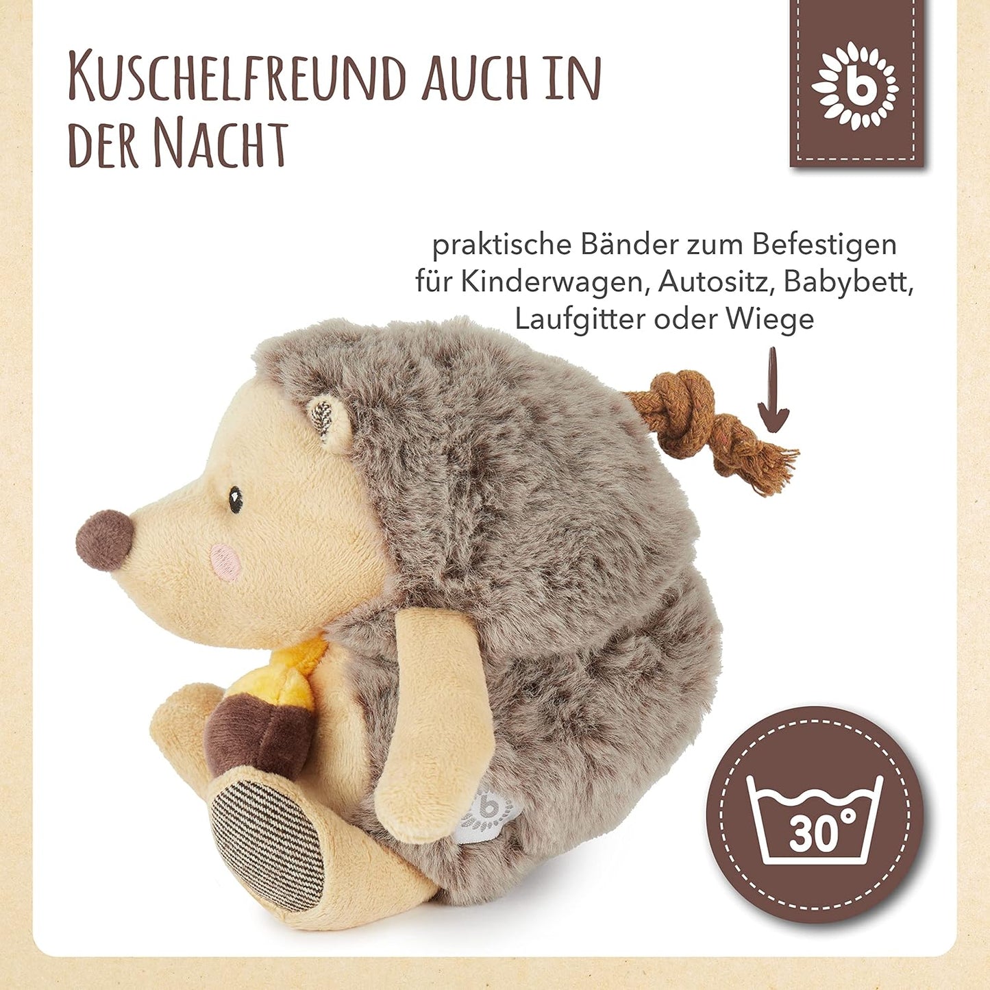 Spieluhr Igel Piksi, Braun