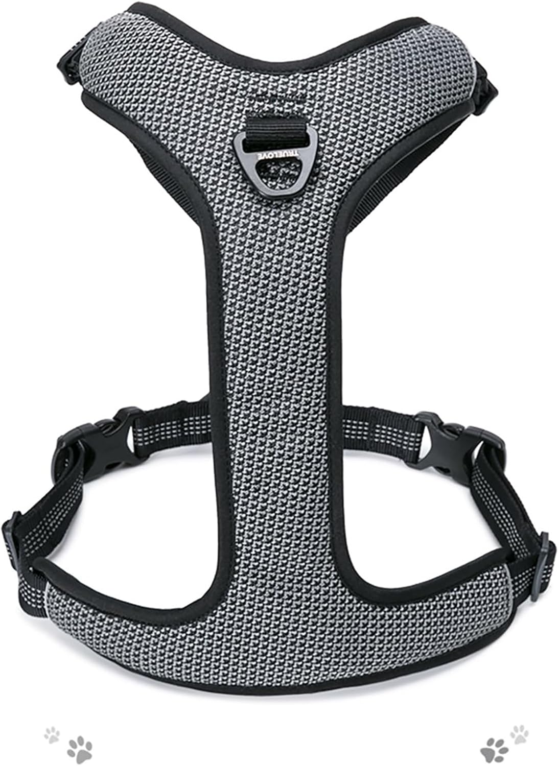 Hundegeschirr Outdoor Adventure II, reflektierend, L Schwarz