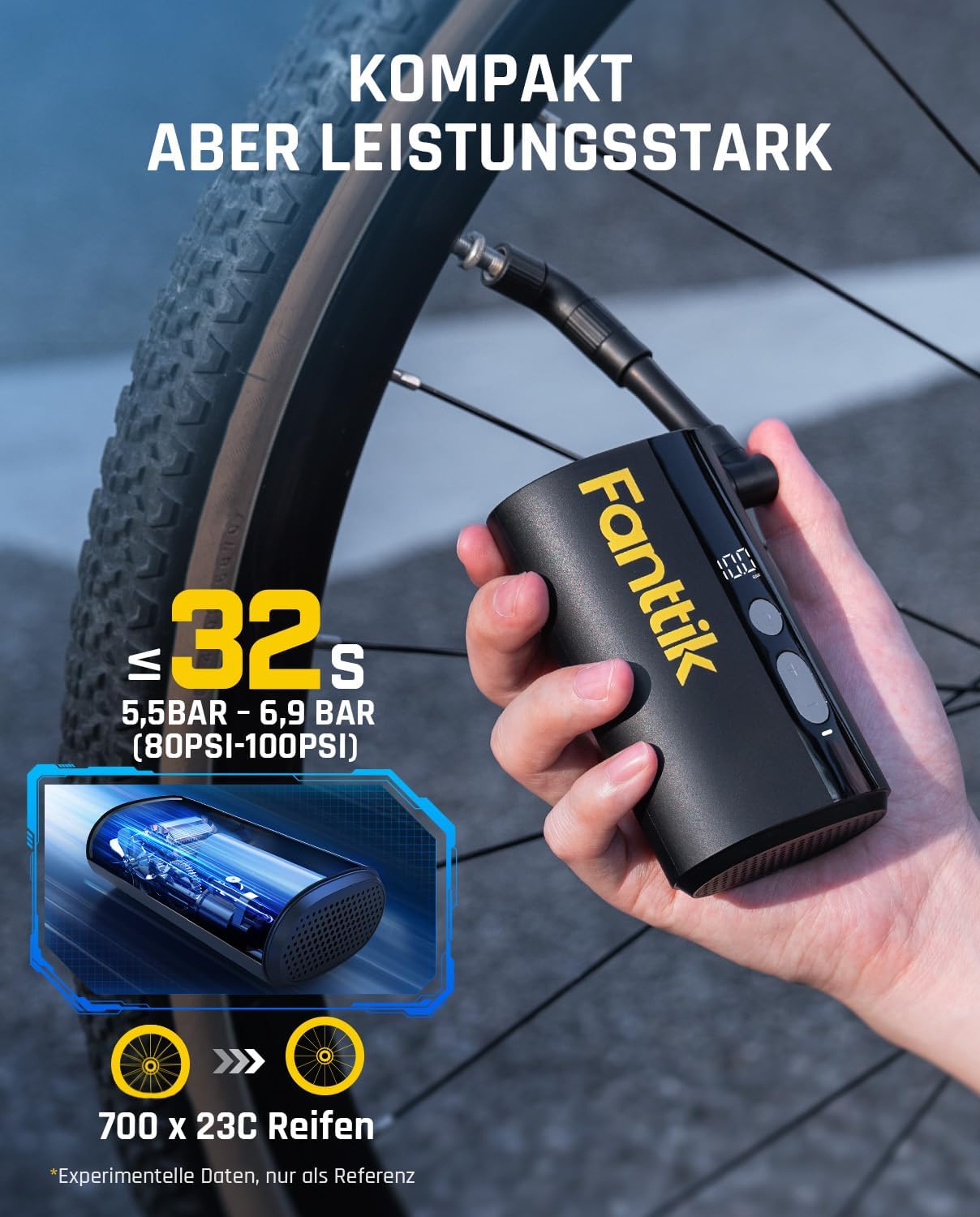 Akku Fahrradpumpe X9