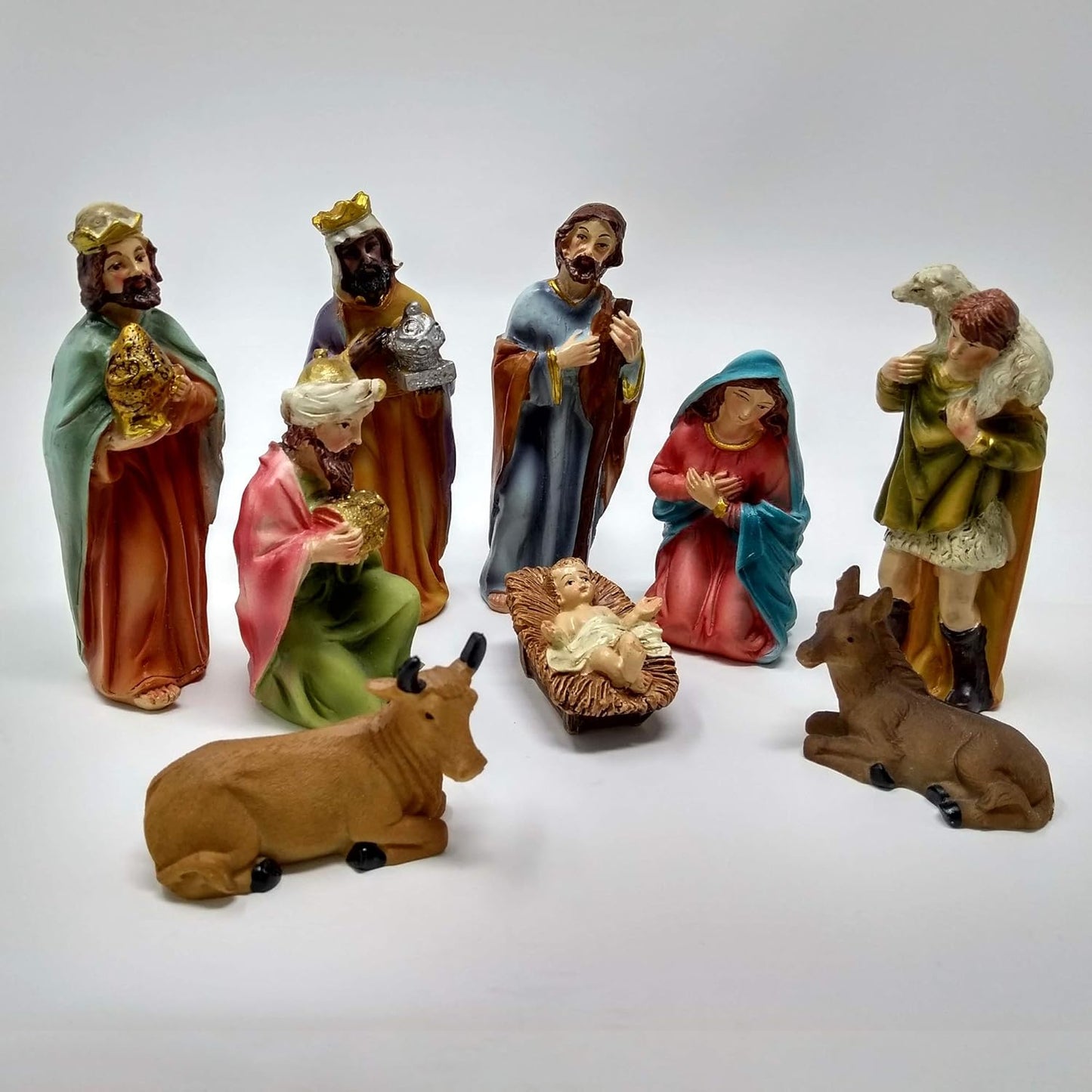 9-teiliges Krippenfiguren Set