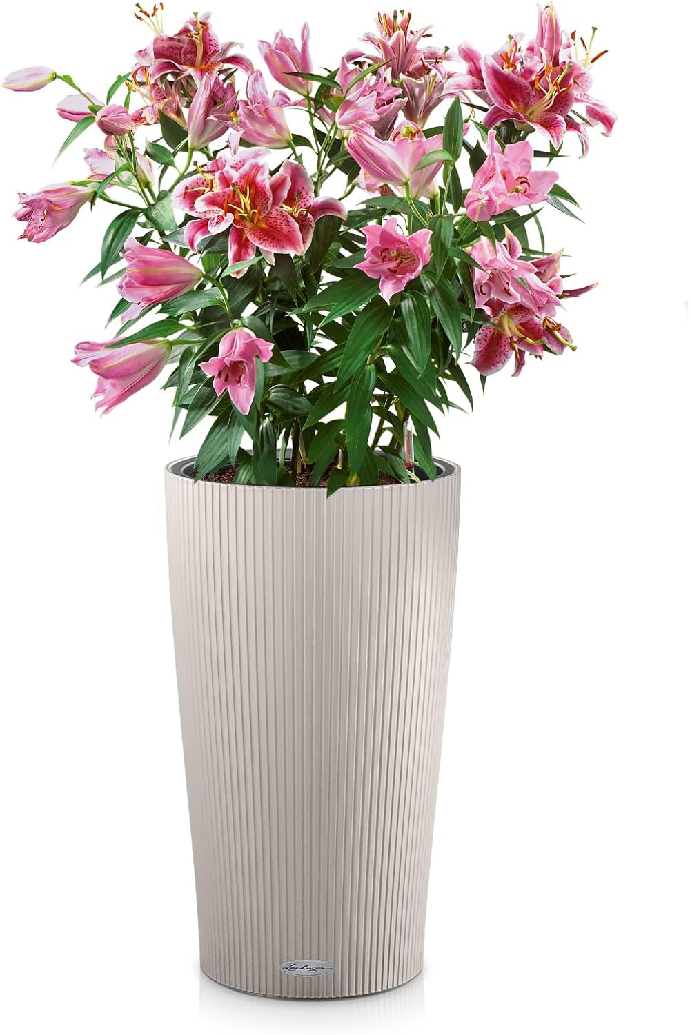 Pflanzentopf Cilinro Color 23, 23x23x41 cm Sandbraun