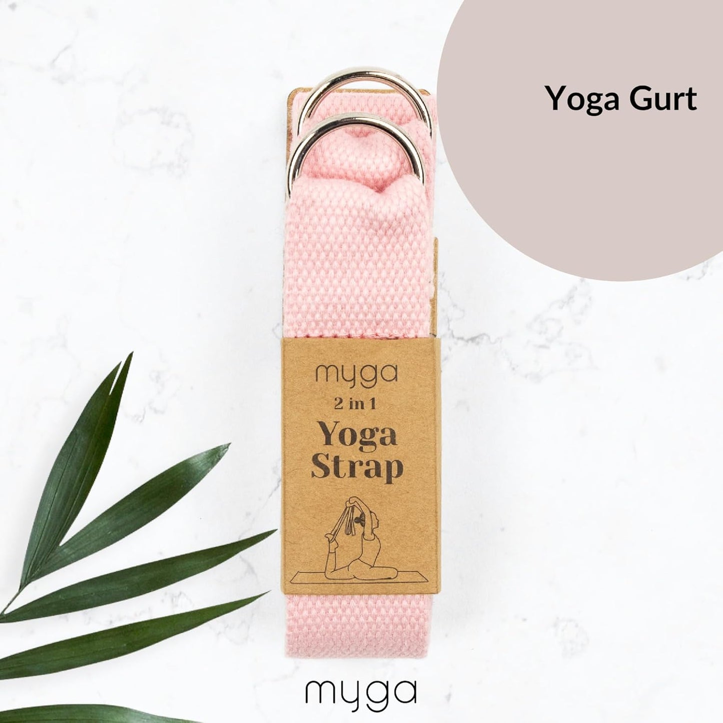Yoga-Starter-Set mit Matte, Blöcken & Gurt, Rosa