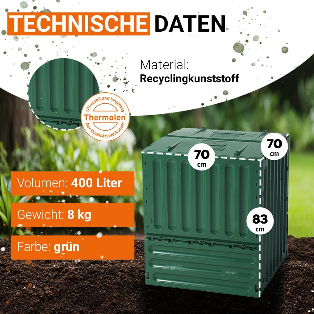 Komposter ECO-King, 400 L Grün