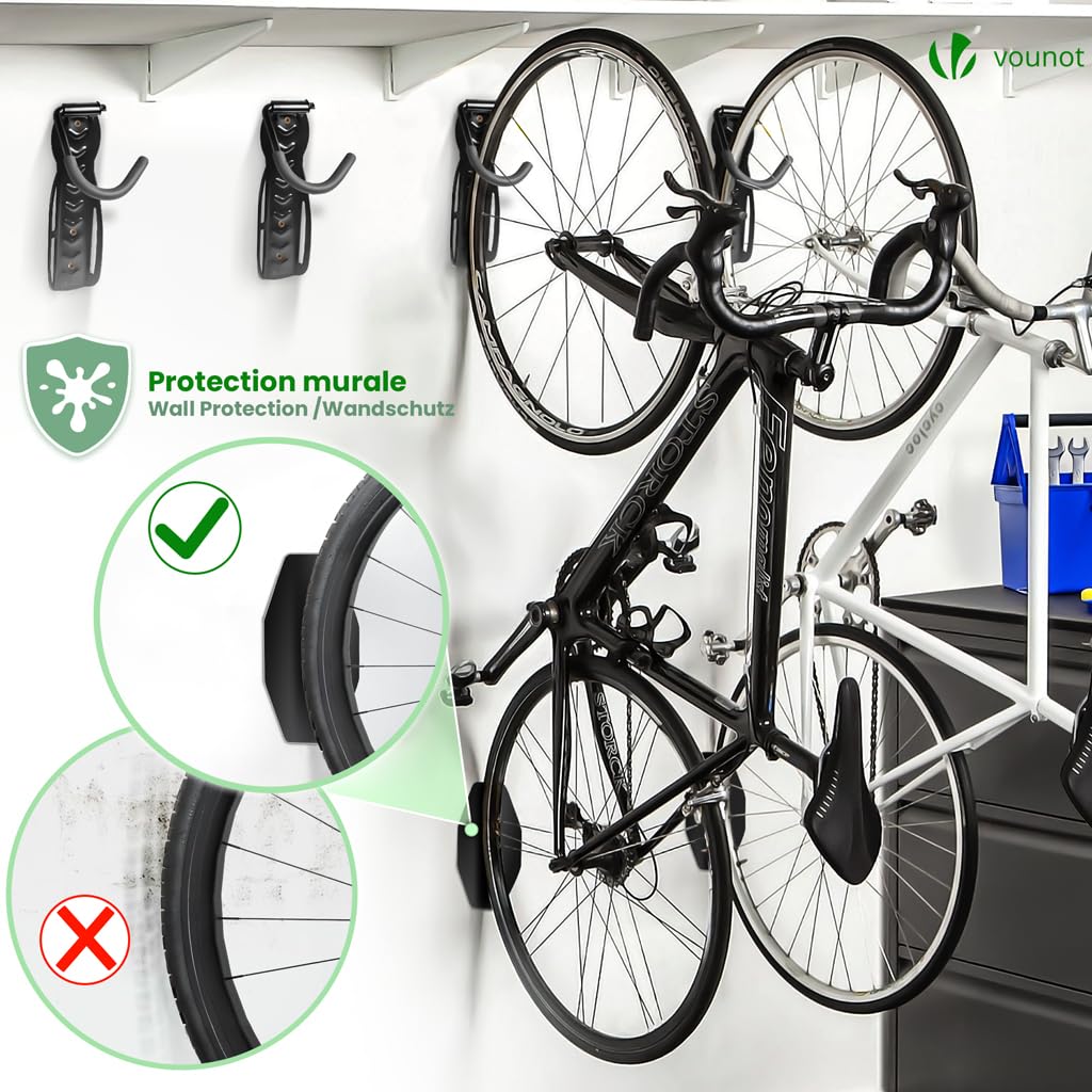 Velo-Wandhalterungsset 4er-Set, Mit 4 Schutzpads
