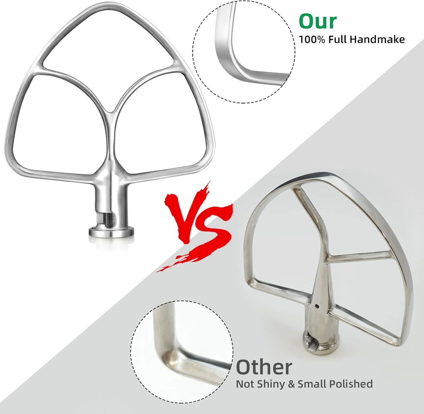 Flachrührer für KitchenAid Standmixer, Flat Beater