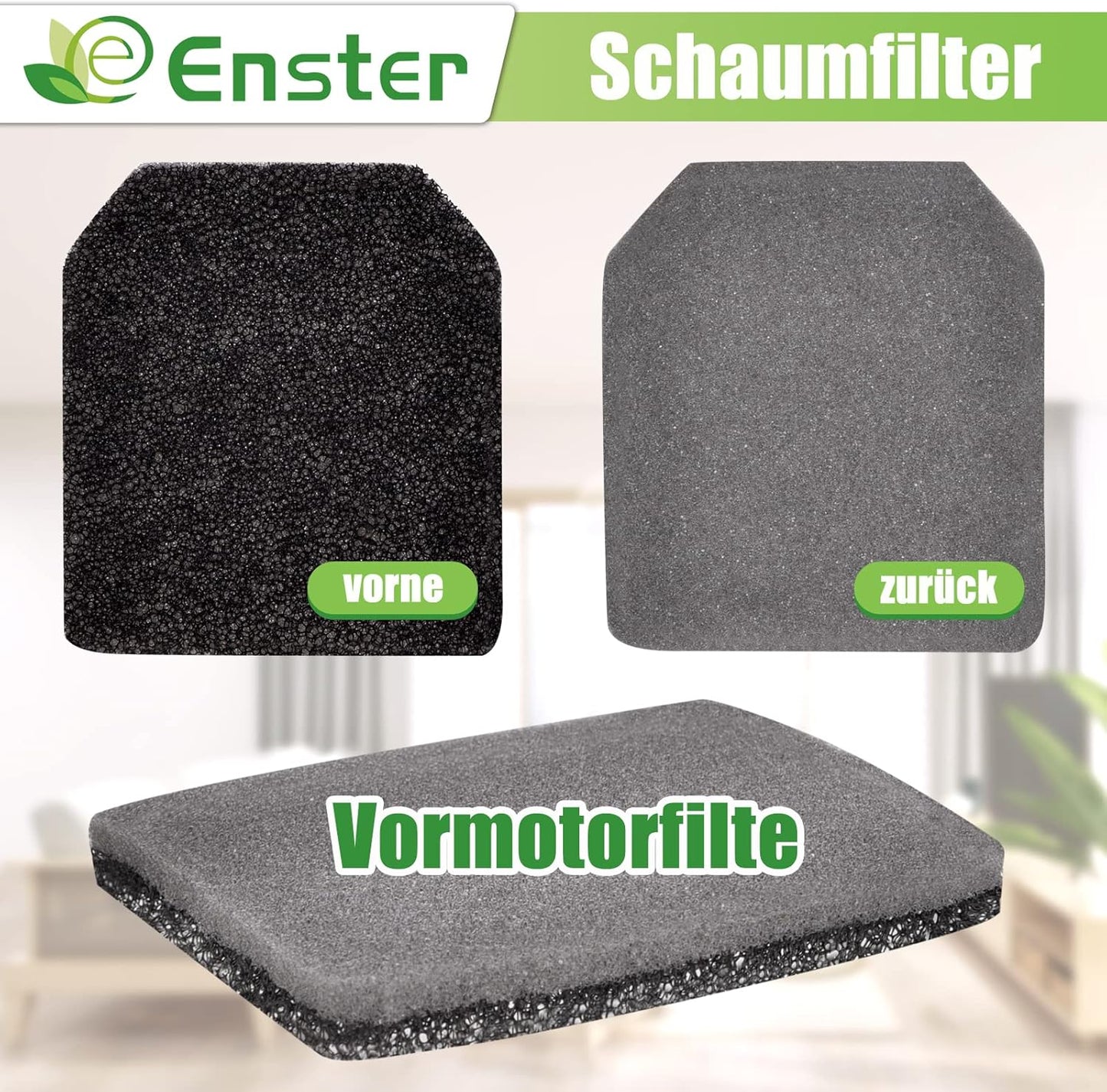9-teiliges Filterset für AEG Staubsauger, ED-QX6-4P