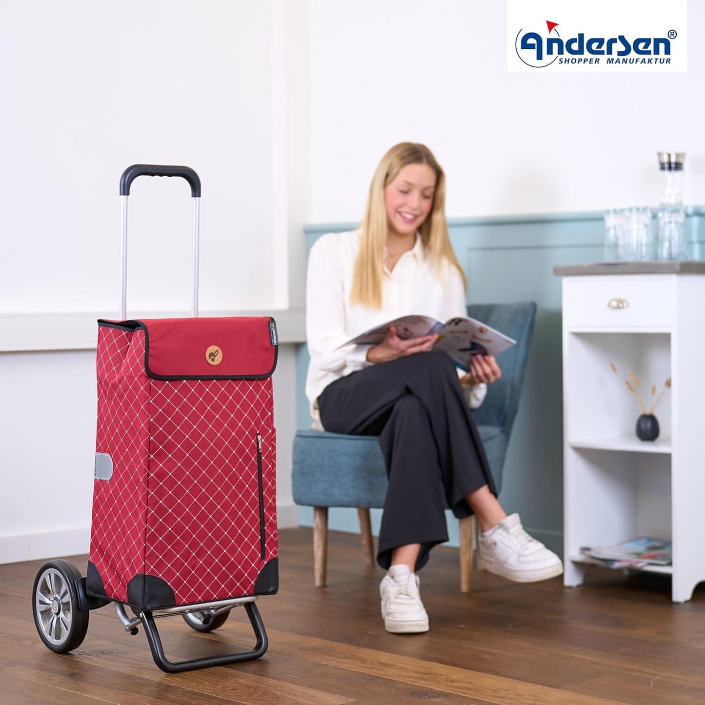 Alu Star Shopper Sofia Einkaufstrolley 58 cm, Rot