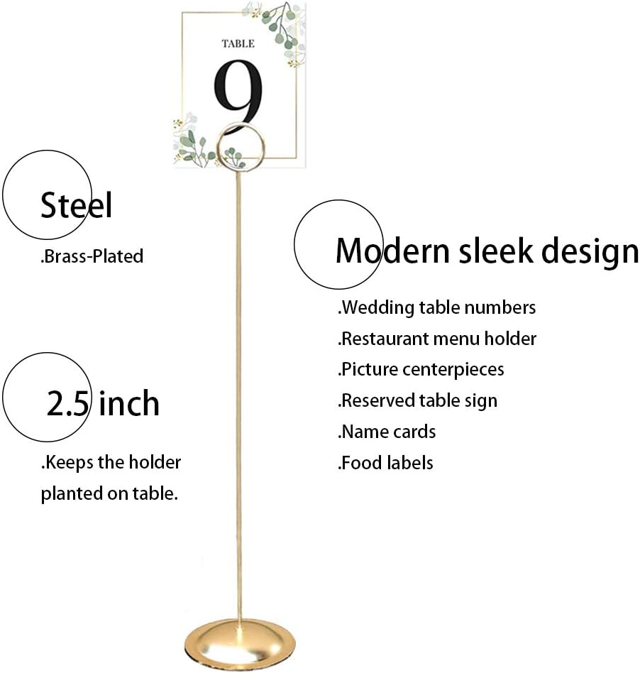 12 Stück Tischkartenhalter, Gold