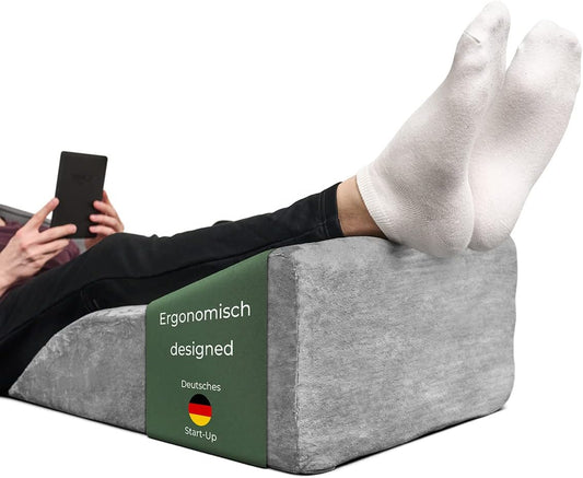 Ergonomisches Venenkissen, Grau / Hoch