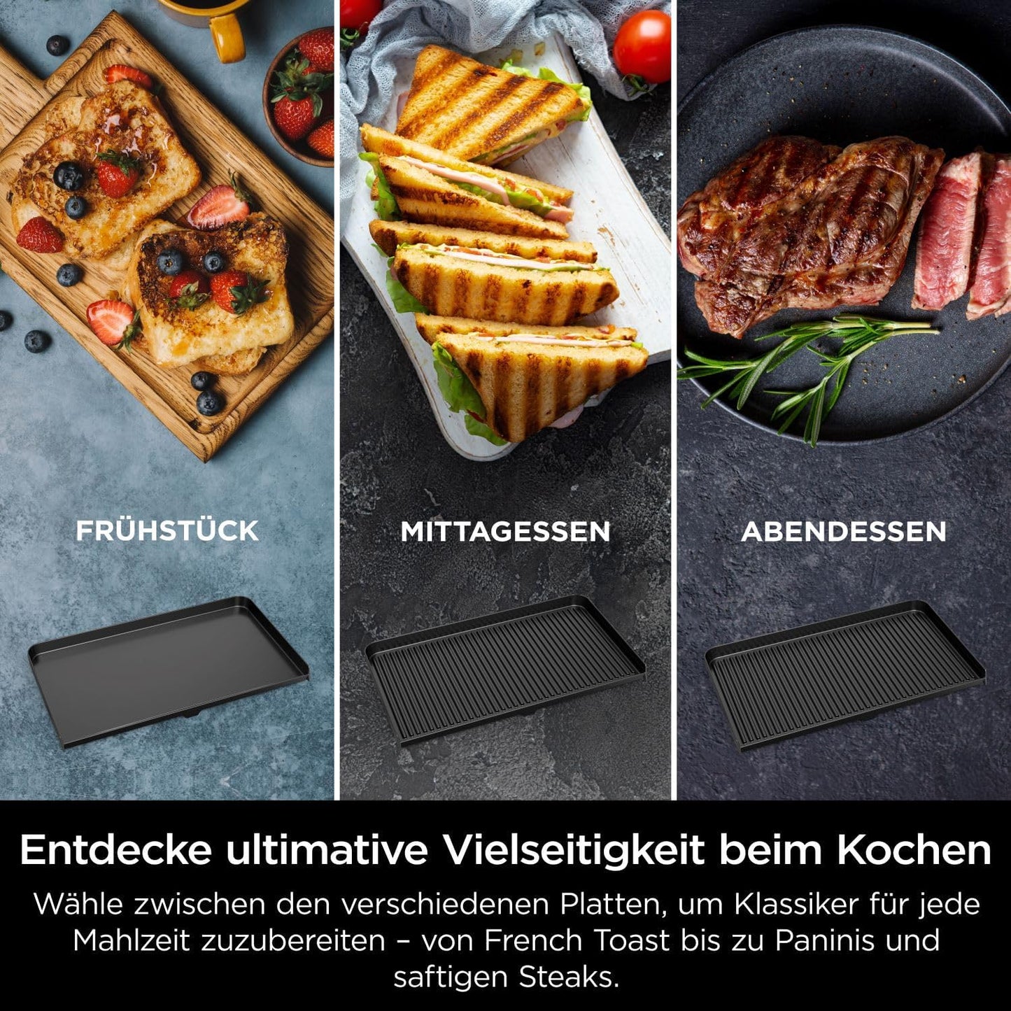 Plancha mit Antihaft-Keramik, XL Grillplatte