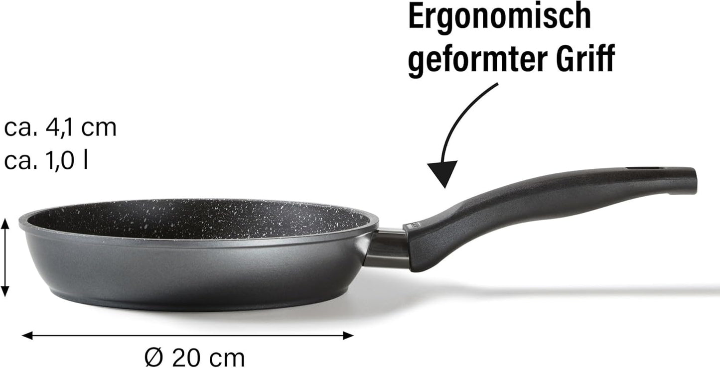 Bratpfanne mit Antihaftbeschichtung, Schwarz 20 cm
