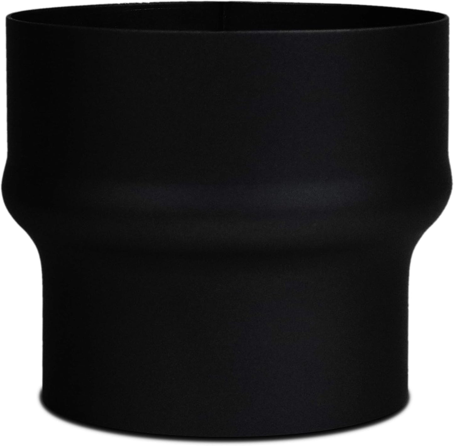 Rauchrohr-Erweiterung 120 mm auf 150 mm, Ø 120 mm auf Ø 150 mm Schwarz