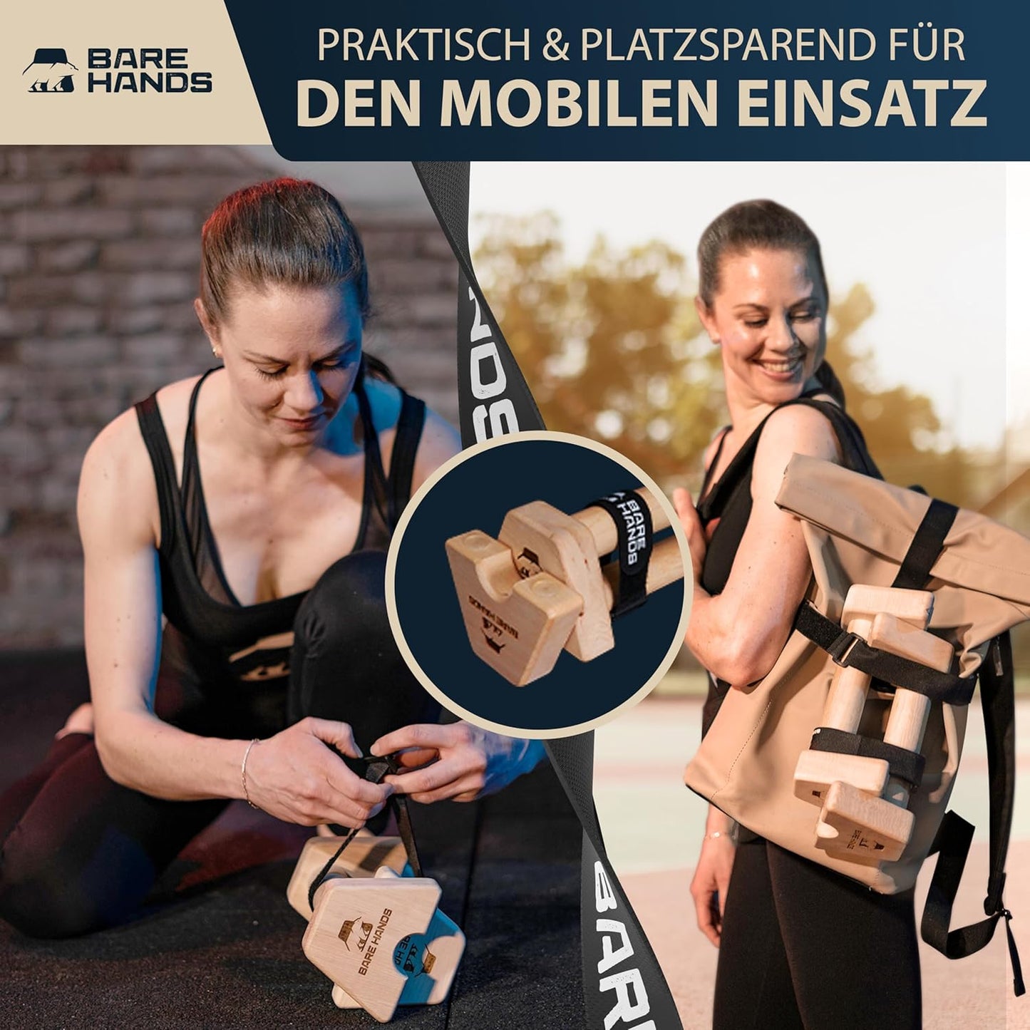 Liegestützgriffe für Calisthenics, Modell S