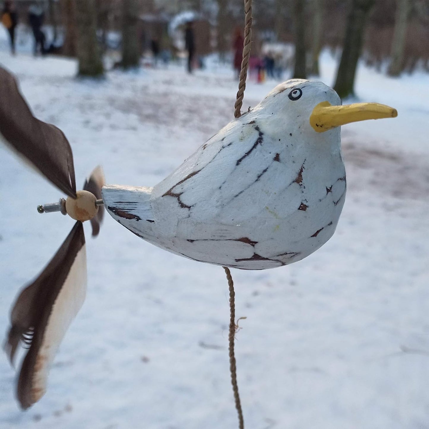 Möwen-Windspiel mit Feder Propeller, Möwe 3