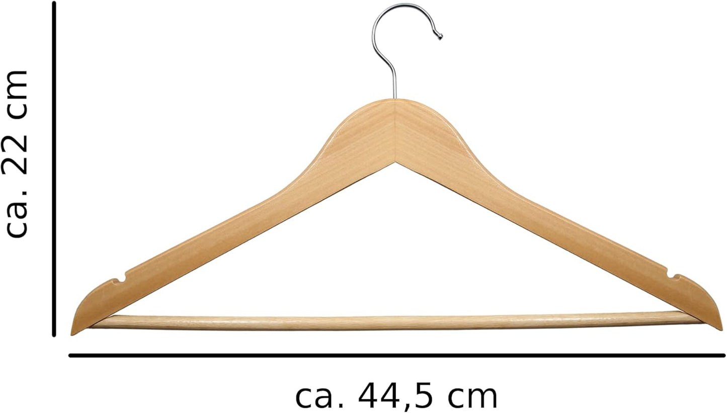 50er-Set Holzkleiderbügel, 50