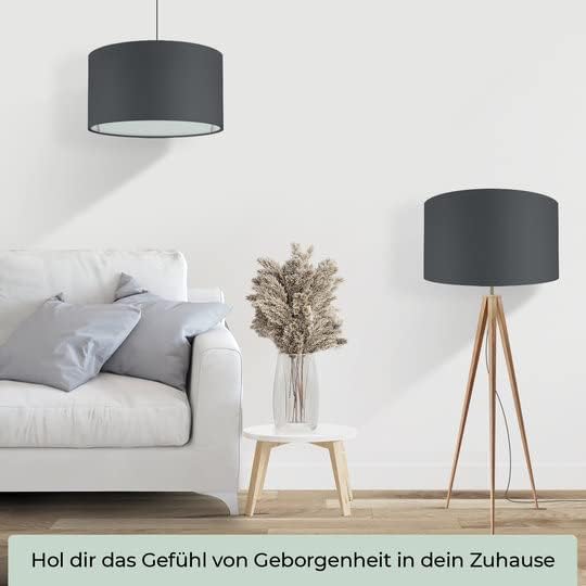 Lampenschirm, Schwarz Ø35cm | Höhe 22,5cm