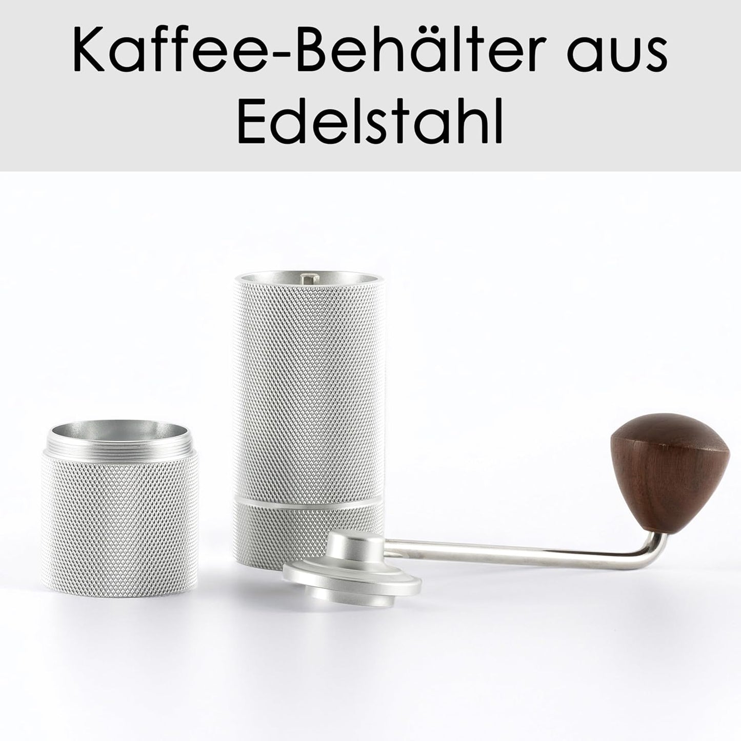 Manuelle Kaffeemühle, Silber Matt