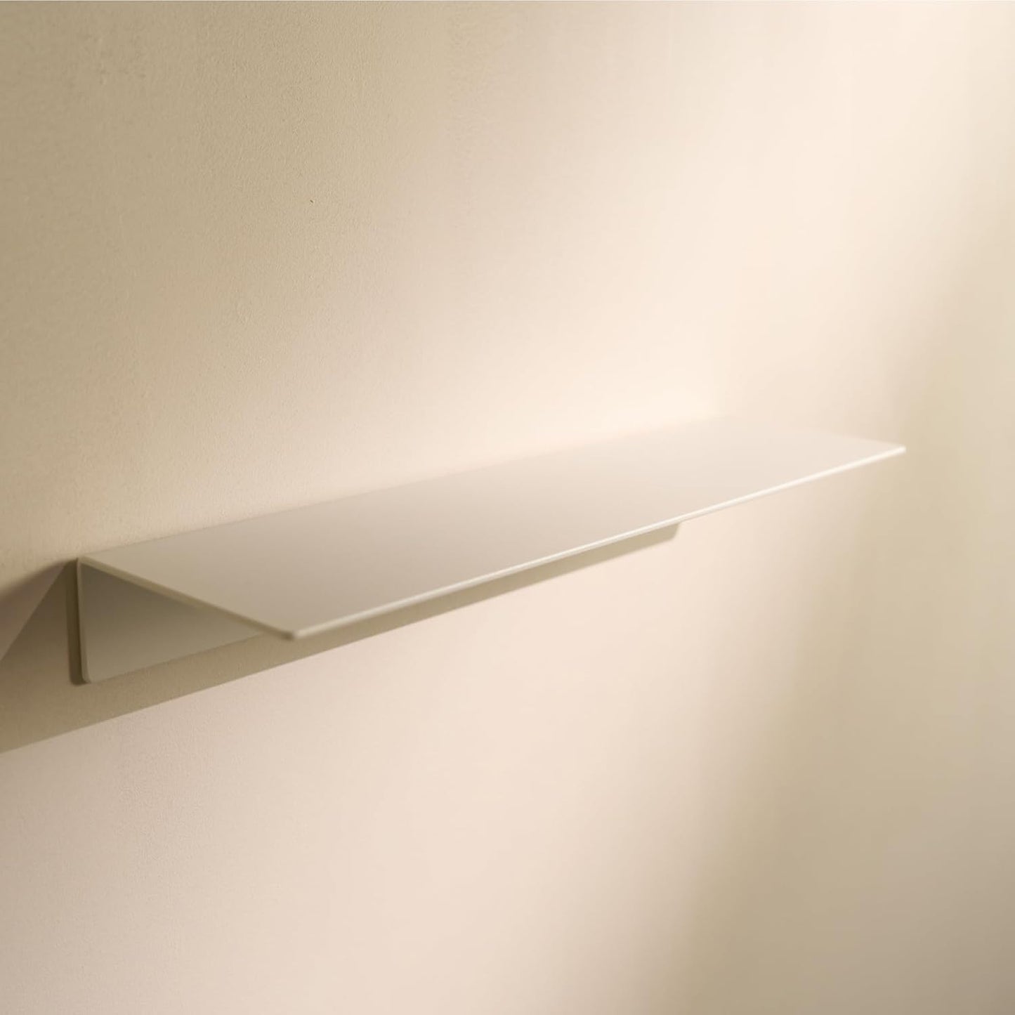 Wandregal ohne Bohren für Bad und Küche, Weiss 42 cm