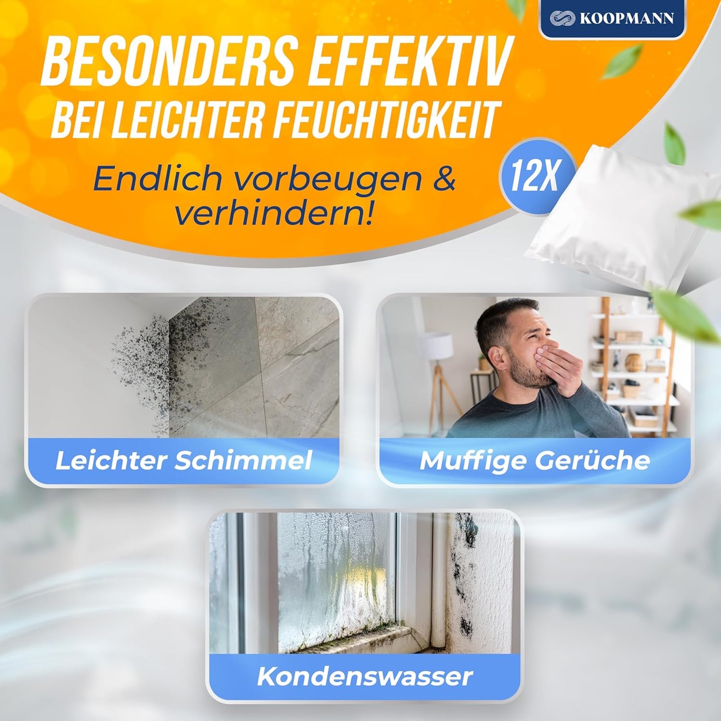 Luftentfeuchter Granulat Nachfüllpack, 12 X Granulat Nachfüllpack