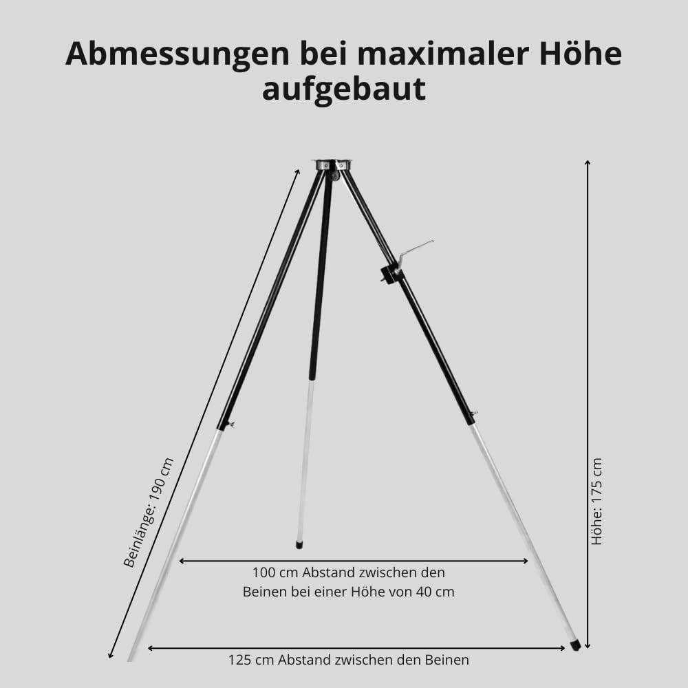 Dreibein Grillgestell ohne Grillrost
