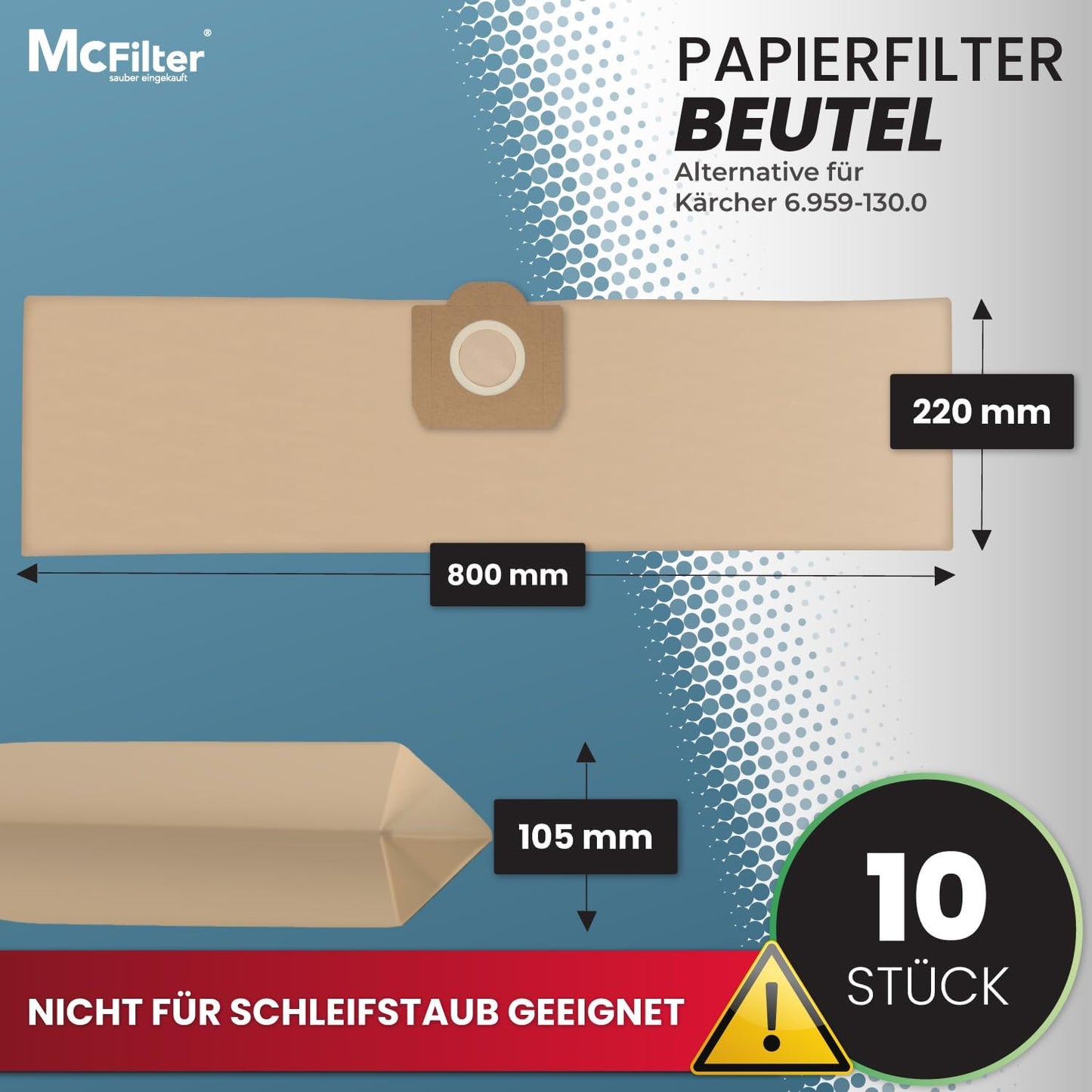 Staubsaugerbeutel KA 32 für Kärcher SE 400x-Serie, 10 Beutel für SE 4002