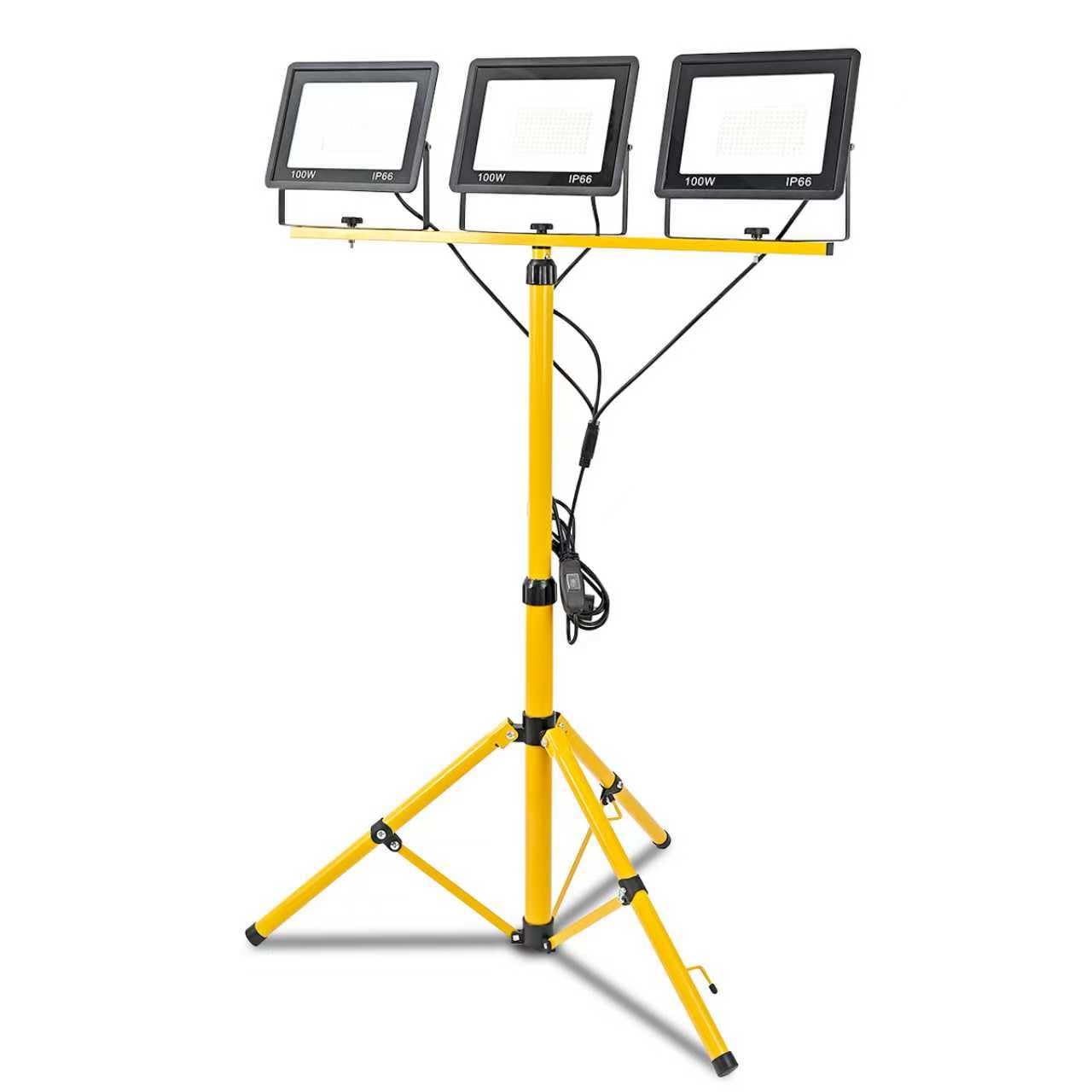 LED-Baustrahler mit Stativ, 300 Watt