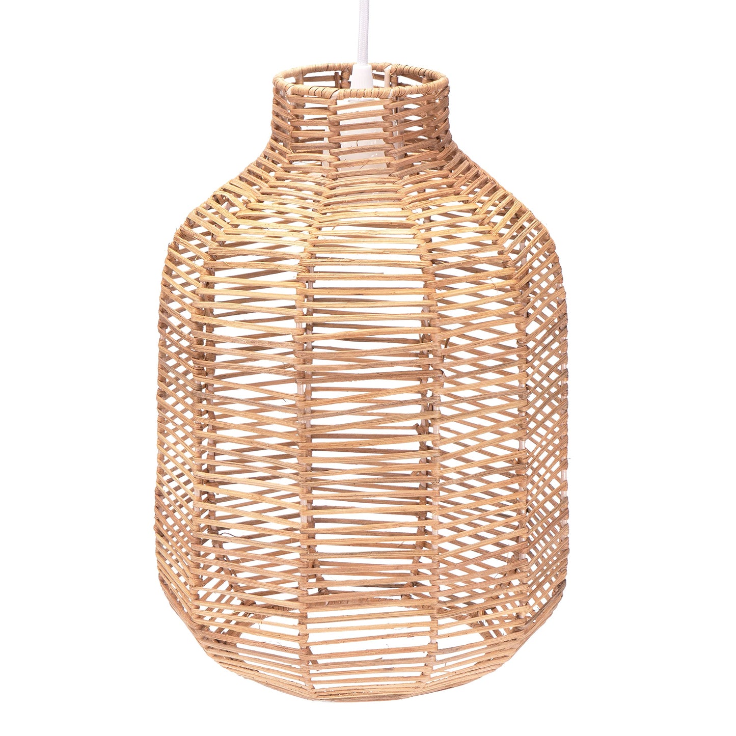 Boho Lampenschirm für E27-Pendelleuchten, 35cm Natur