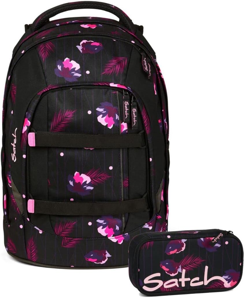 Schulrucksack-Set mit Schlamperbox (2-teilig), Mystic Nights