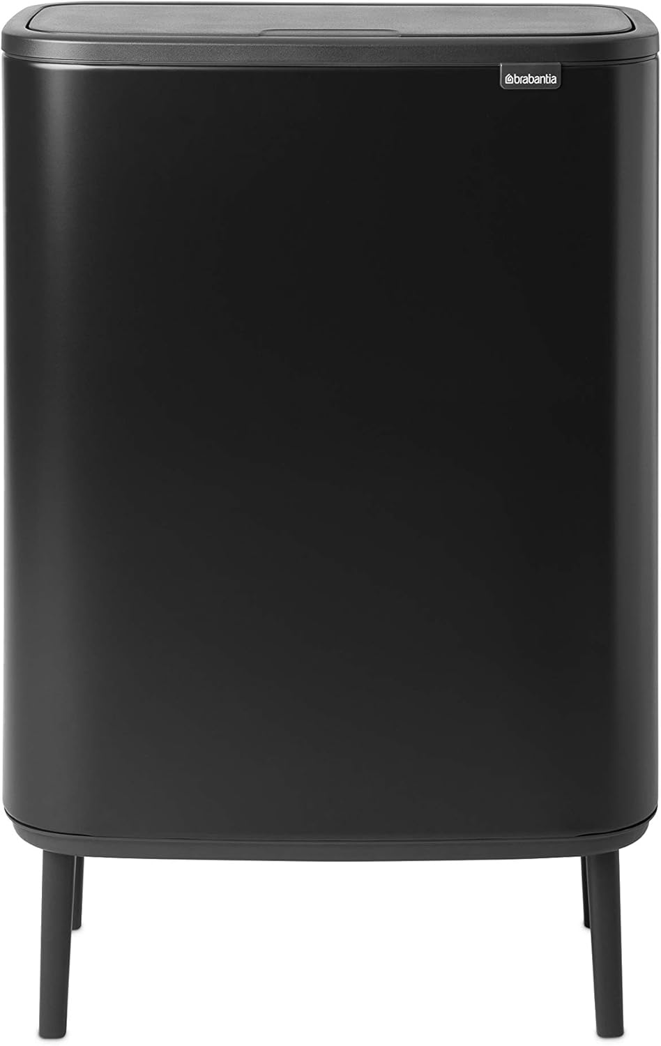 BO Touch Bin Hi Mülleimer mit 2 Inneneimern (2x30L), 2 Inneneimer (2 x 30L) Matt Black