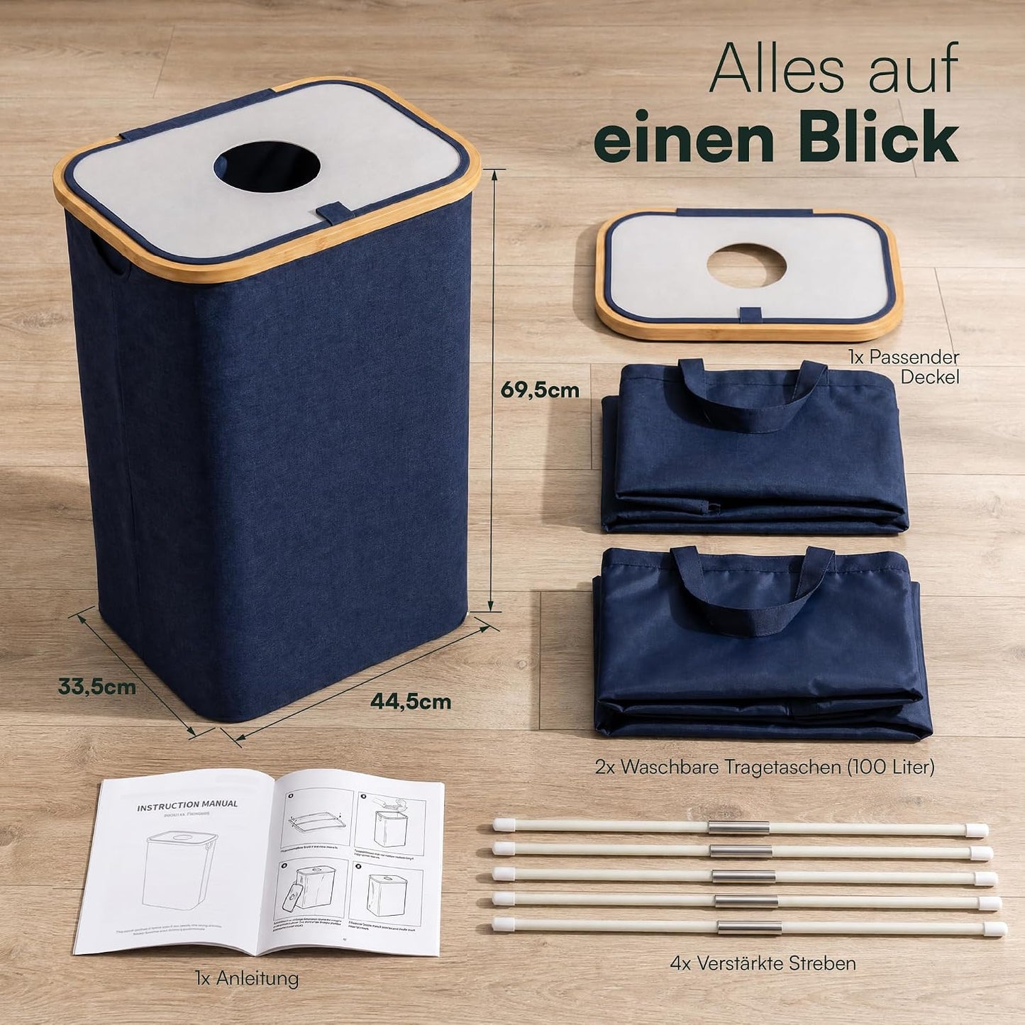 Pfandflaschen Sammelbehälter, Blau