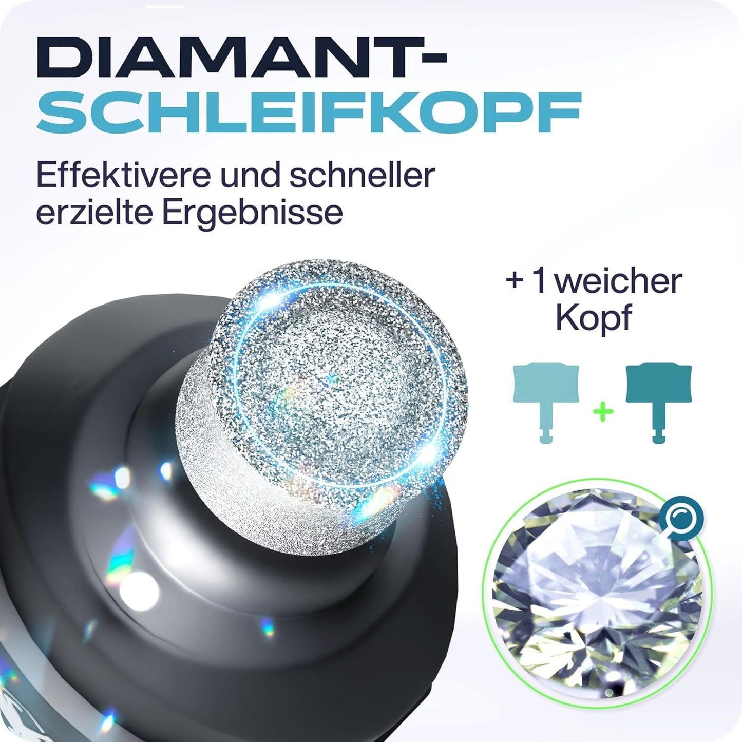 Elektrischer Krallenschleifer für Hunde mit LED-Licht, Gray