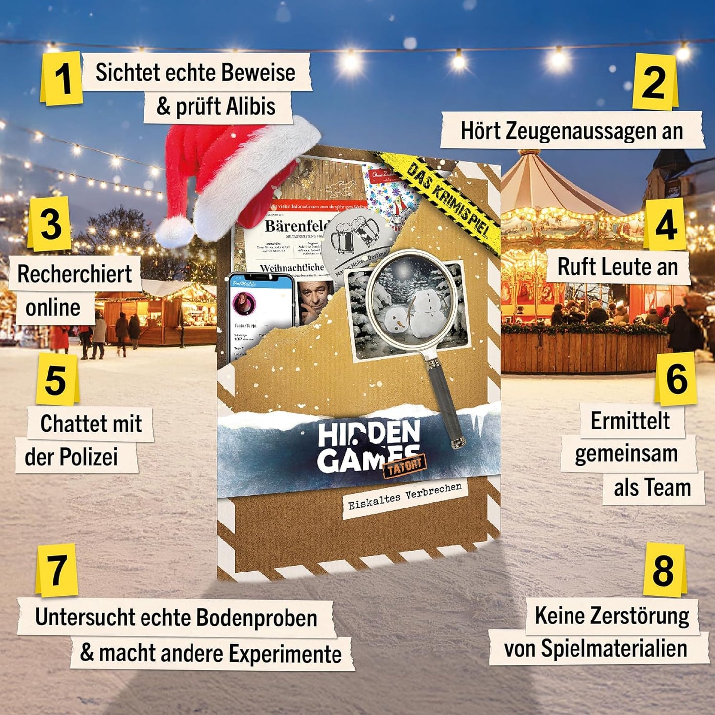 Krimispiel Eiskaltes Verbrechen