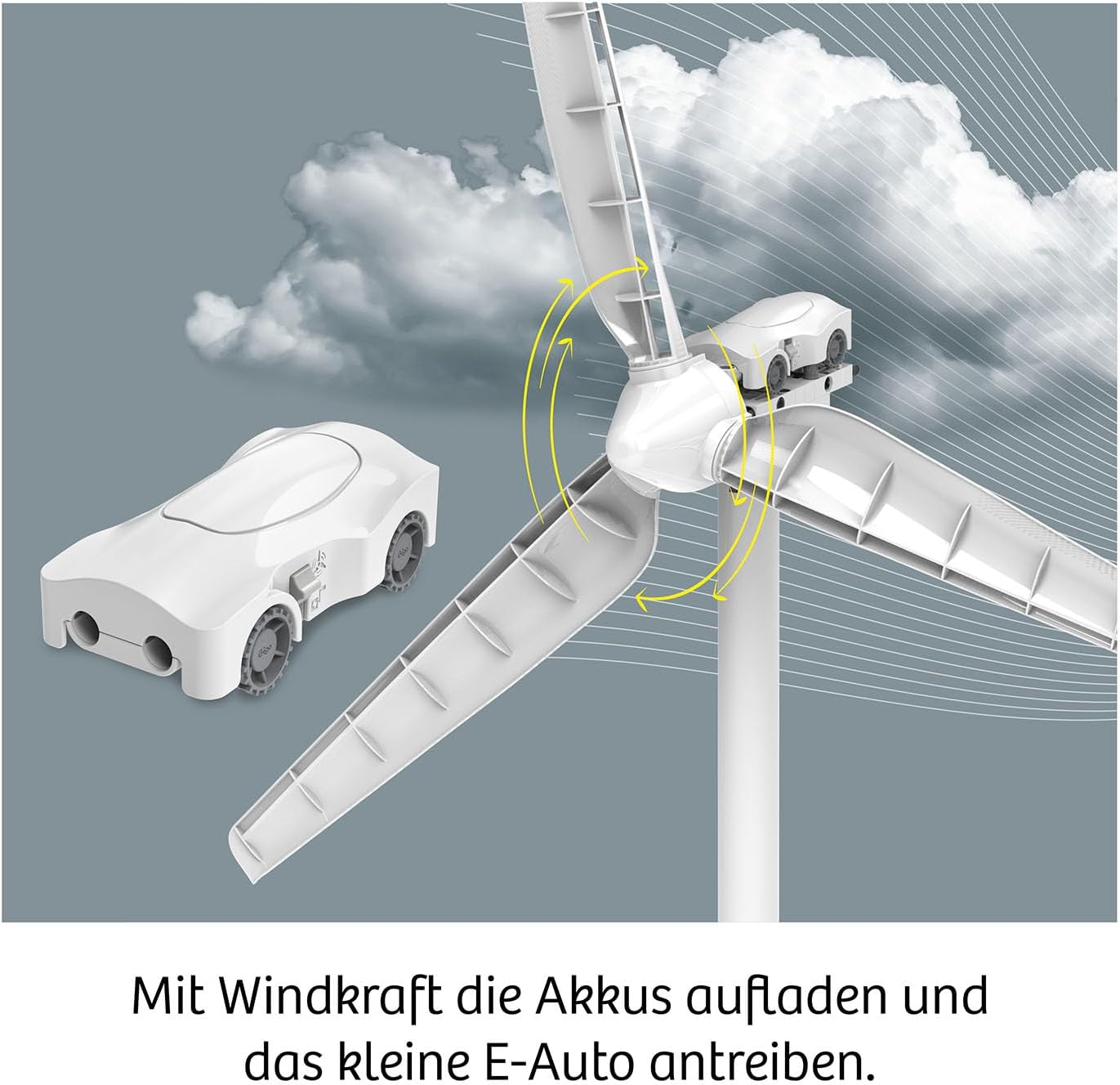 Windrad-Experimentierkasten mit Mini E-Auto, Edition 2025